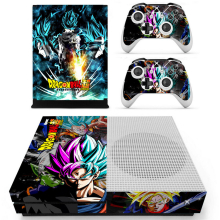 Dragon Ball Z Goku Xbox One S Slim Console Skins + Controllers – Vinyl Decal Stickers (Front & Back)
