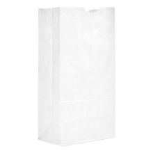 8.25 x 5.94 x 16.13 in. 20 lbs Grocery Paper Bags, White