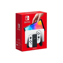 Nintendo Switch OLED (2021) Console with 7-inch OLED, 64GB, Enhanced Audio, Dock LAN Port, Black & White Joy-Cons, Handheld/Tabletop/TV Modes