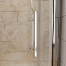 (1000x650x1850mm) Walk In Quadrant Shower Enclosure 6mm Chrome