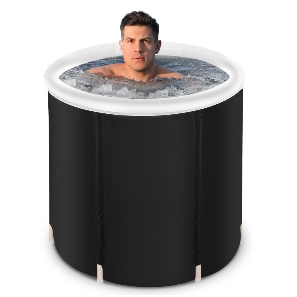 Gr8 Home Portable Ice Bath Tub For Cold Water Therapy Lid Recovery Plunge Pool