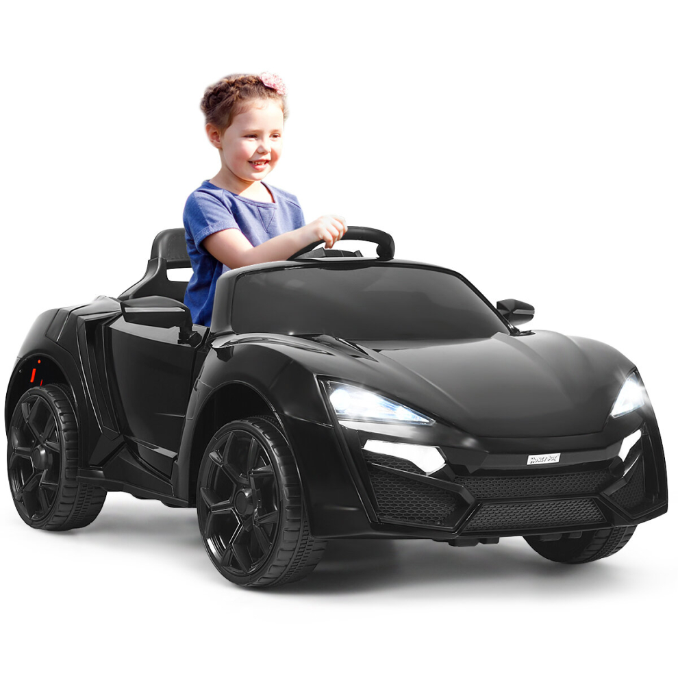 12V Electric Ride On Car Kids Battery Powered Vehicle Remote Control LED Lights