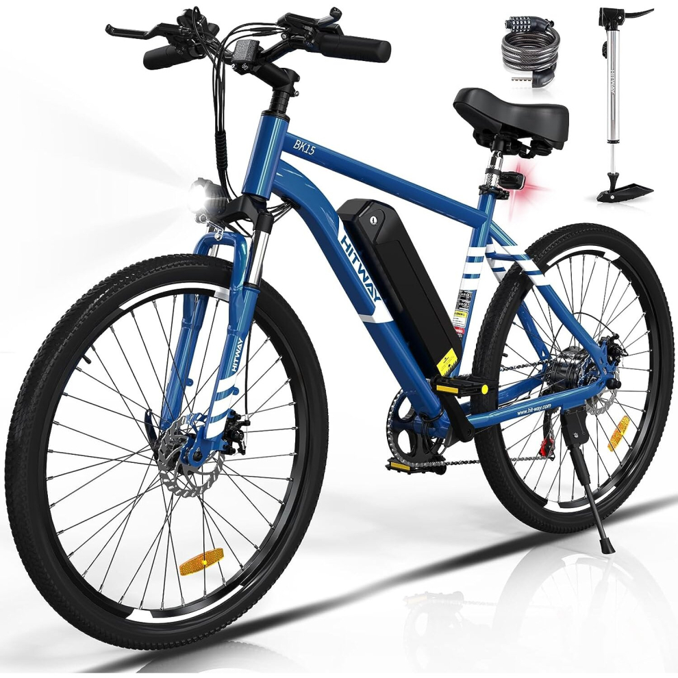 (COLORWAY Electric Bike,26" Ebikes, up 90KM Hybrid Bike Citybike MT Bicycle) HITWAY Electric Bike,26" Ebikes, up 90KM City Bike