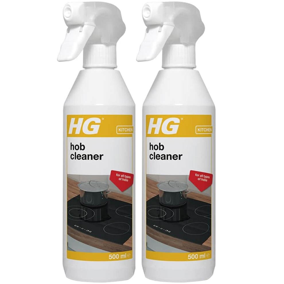 2 x HG Kitchen Hob Cleaner Induction Gas Hob Cleaner - 500ml