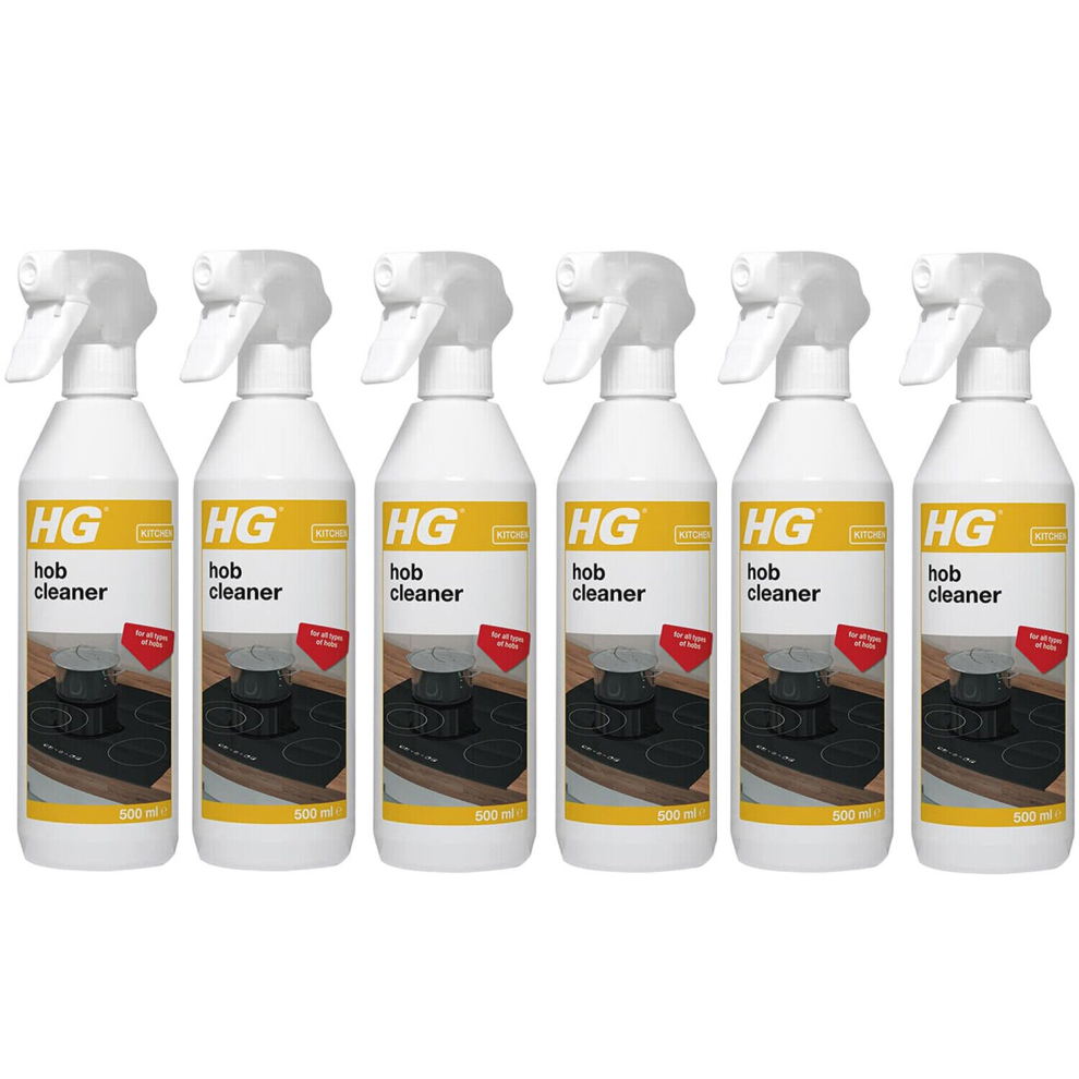 6 x HG Kitchen Hob Cleaner Induction Gas Hob Cleaner - 500ml