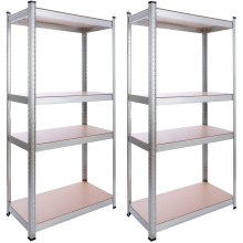 AREBOS 2x heavy duty shelving 160x80x40cm 320 kg cellar shelving storage shelving plug-in shelving galvanised