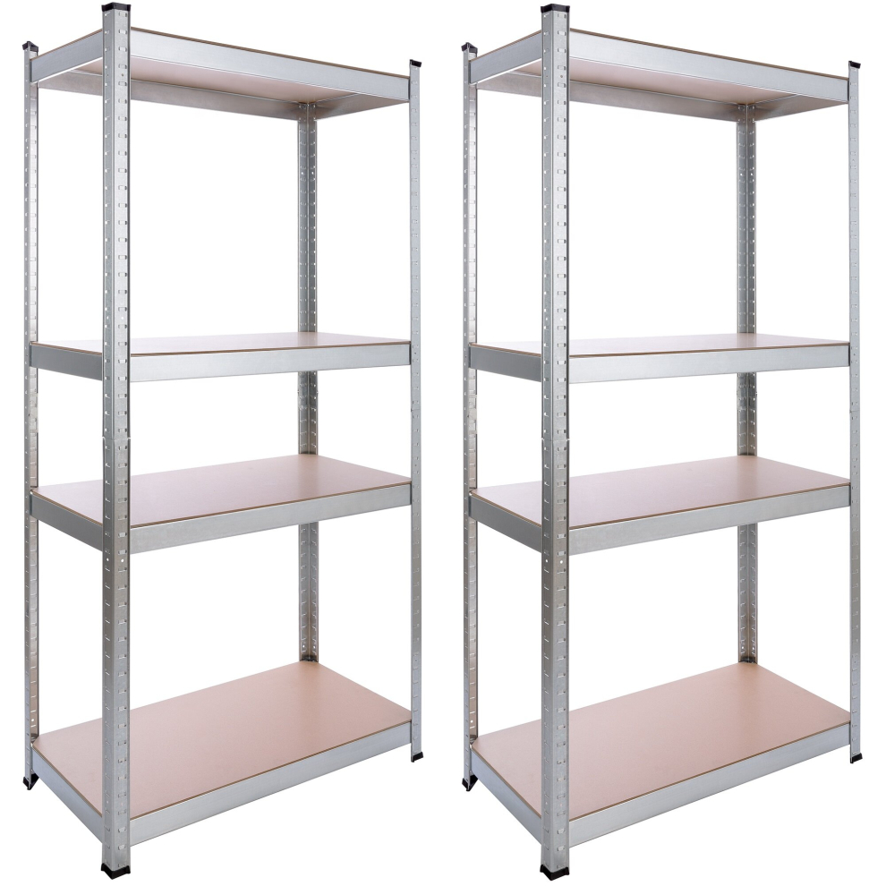 AREBOS 2x heavy duty shelving 160x80x40cm 320 kg cellar shelving storage shelving plug-in shelving galvanised