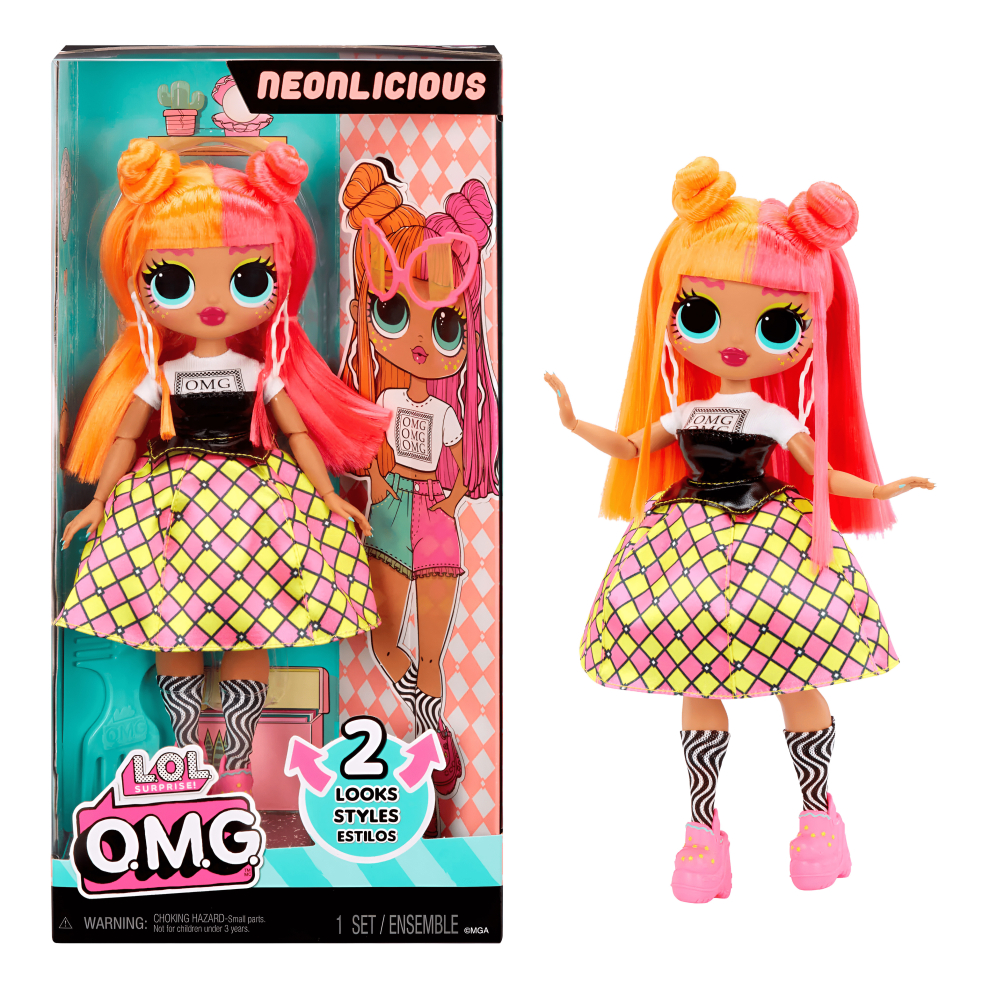 Mga Entertaiment Lol Surprise Omg Neonlicious Fashion Doll With Multiple Surprises