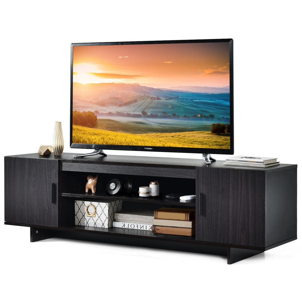 TV Stand TVs up to 65 Inches Media Console Cabinet Entertainment Center 2 Doors