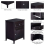 Costway 2-Tier Nightstand Modern Sofa Side Table Bedroom End Table Accent Side Table 4