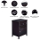Costway 2-Tier Nightstand Modern Sofa Side Table Bedroom End Table Accent Side Table 6