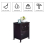 Costway 2-Tier Nightstand Modern Sofa Side Table Bedroom End Table Accent Side Table 5