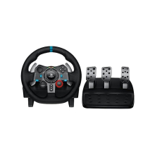Logitech G29 Driving Force Racing Wheel and Floor Customisable Pedals for PS5, Video game PS4 and PC gaming Black