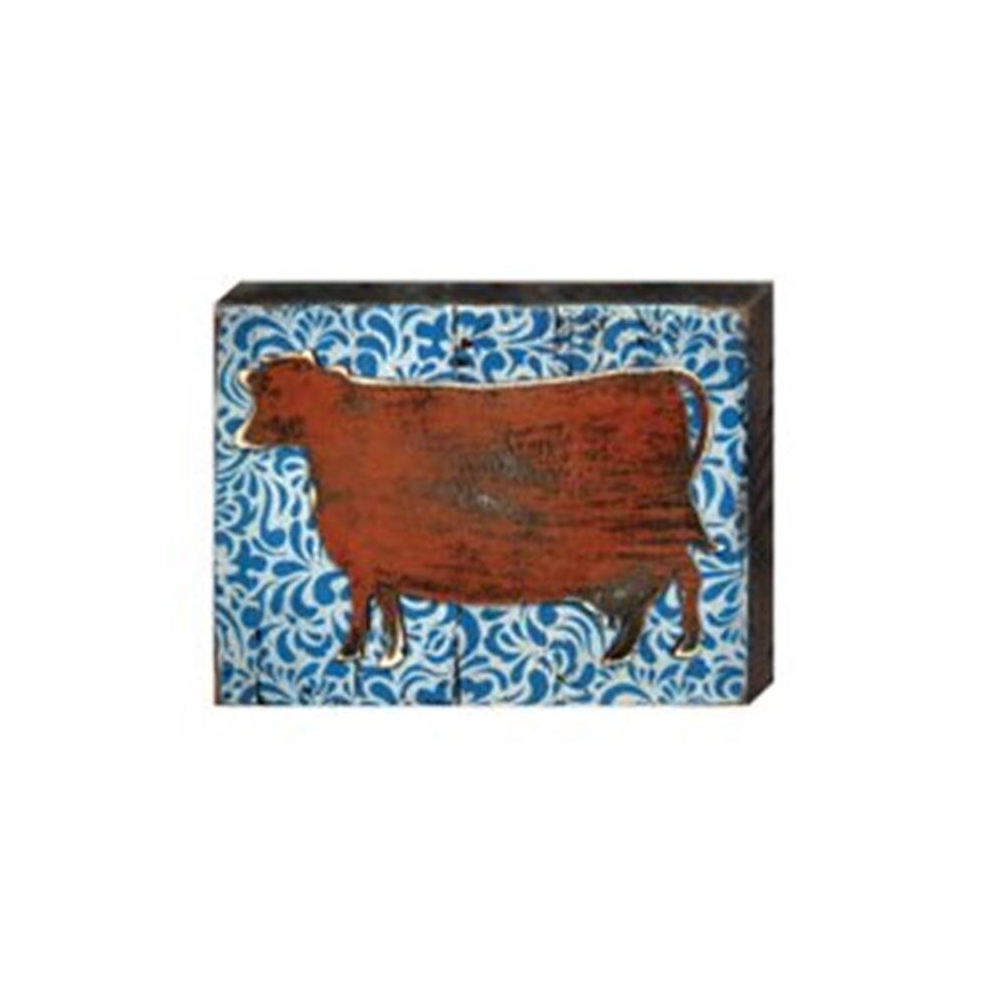 Clean Choice Cow Art On Board Wall Decor