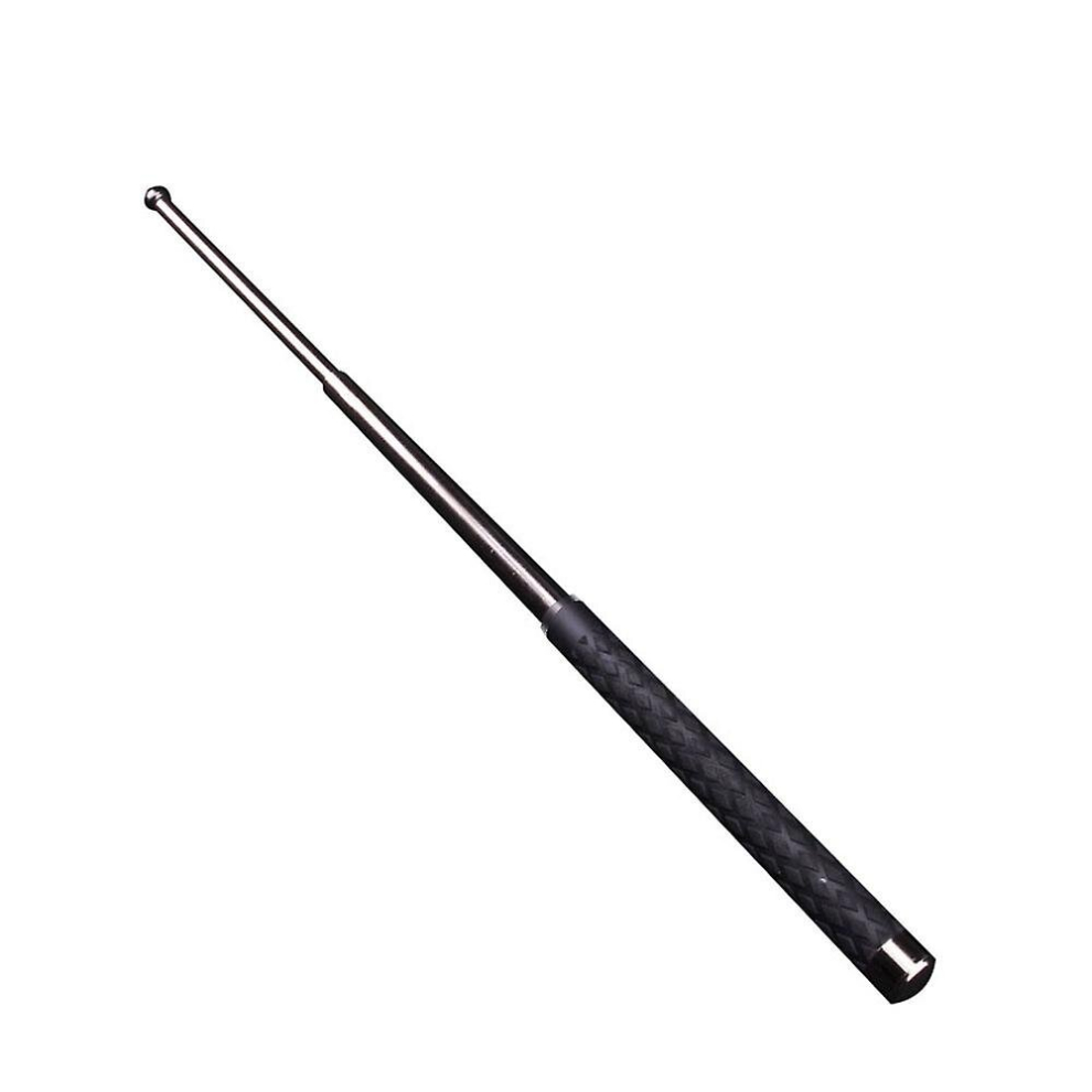 (Titanium Black, 21 inches) Portable Telescopic Stick 3 Sections Non-slip Martial Arts Rod For Outdoor