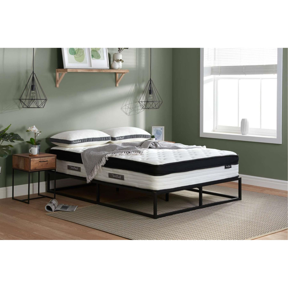 Kingsize Mattress Memory Foam Sleep Soul Cloud 150cm 5FT Pillow Top Pocket