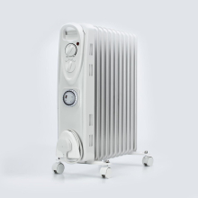 11 Fin Oil Filled Radiator 2500w with Timer And Adjustable Thermostat 3 Heat Setting Heater