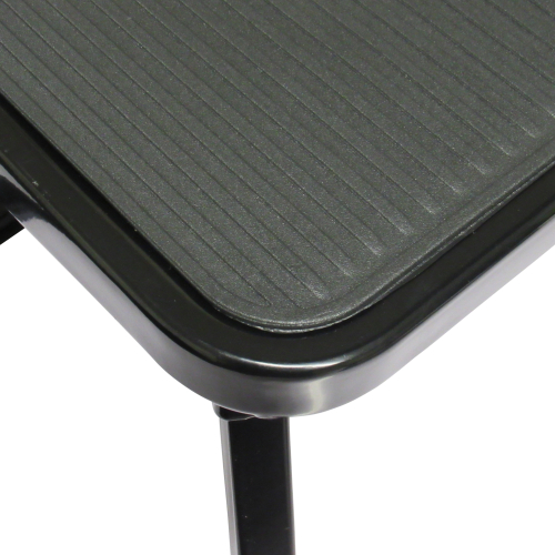 (Black) Single Folding Step Stool (Non Slip Platform) 1