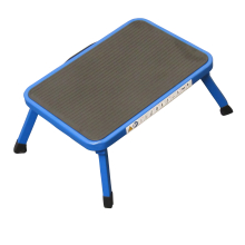(Blue) Single Folding Step Stool (Non Slip Platform)