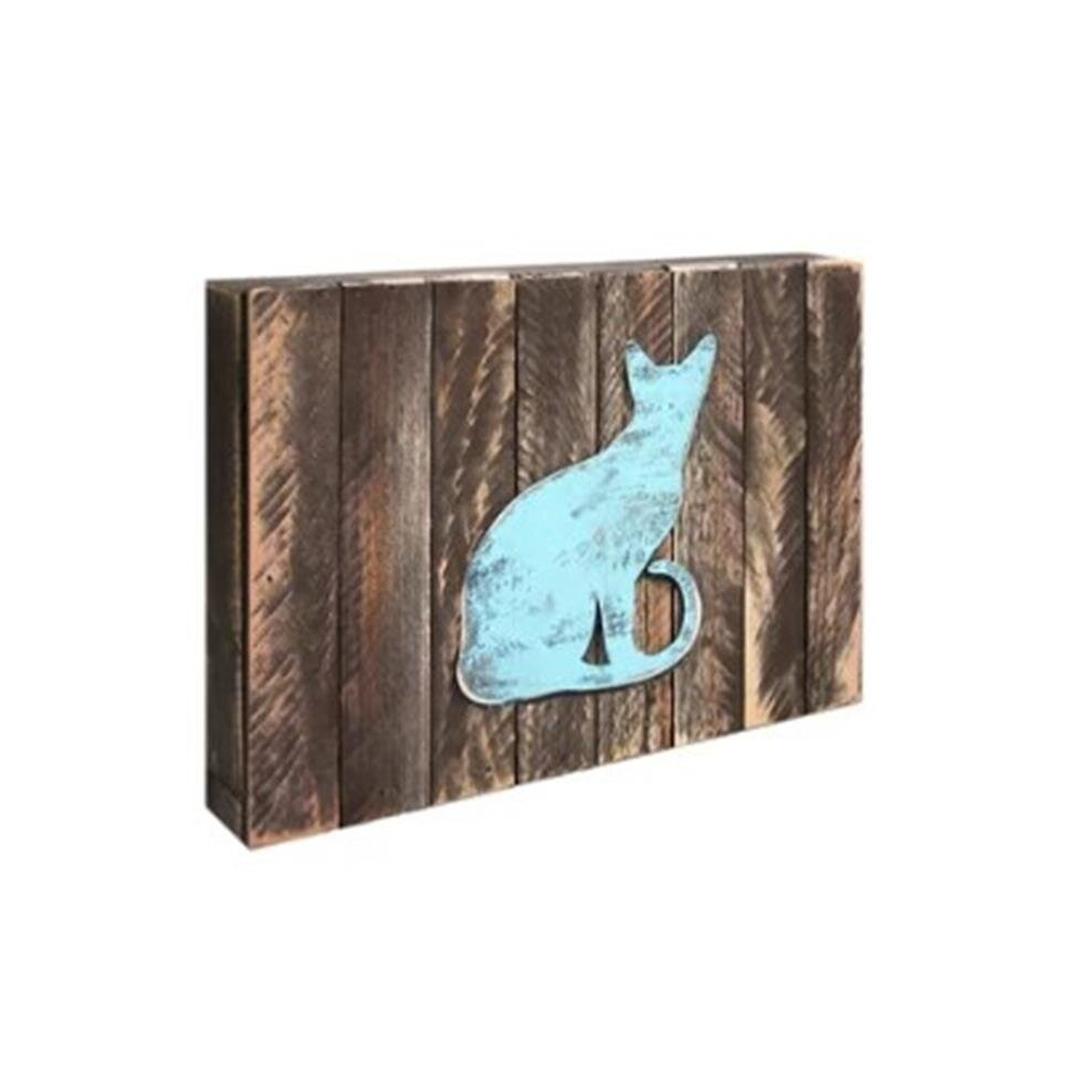 Clean Choice Cat Block Art On Board Wall Decor