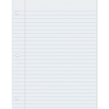 8.5 x 11 in. Composition Ruled Writing Paper, White Ream - 2 Reams
