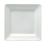 6.25 in. Bright White Ware Square Plate 1