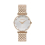 Ladies Rose Gold Watch with White Dial 1