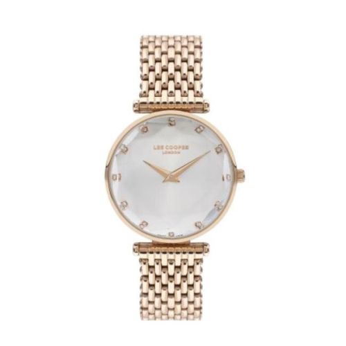 Ladies Rose Gold Watch with White Dial