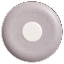 3.75 in. Hamptons Speckle & Porcelain Saucer, Gray, White & Espresso