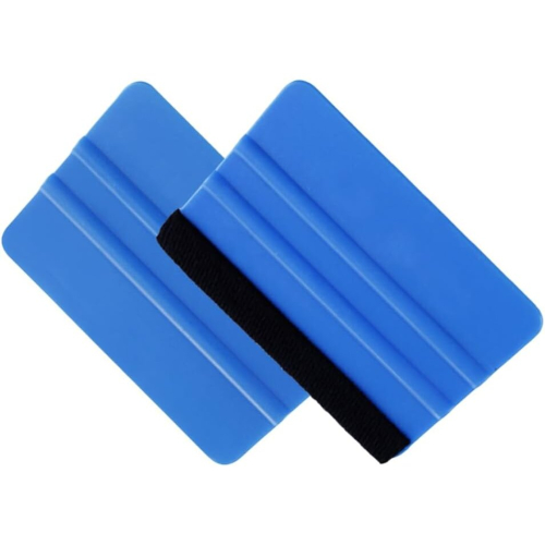 Plastic Felt Edge Squeegee 4 Inch for Car Vinyl Scraper Decal Applicator Tool 2 pcs