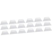 18 Pcs Borders Smoothing Tool Scraper Film Tool Car Wrap Scraper Wall Sticker Scraper Squeegee Applicator Tool Window Tint Scraper Tools Film White