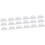 18 Pcs Borders Smoothing Tool Scraper Film Tool Car Wrap Scraper Wall Sticker Scraper Squeegee Applicator Tool Window Tint Scraper Tools Film White 1