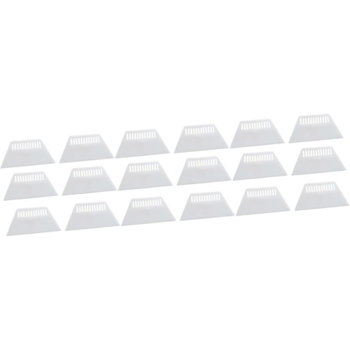 18 Pcs Borders Smoothing Tool Scraper Film Tool Car Wrap Scraper Wall Sticker Scraper Squeegee Applicator Tool Window Tint Scraper Tools Film White