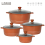 SQ Professional (Copper) Laria 4 Pieces Aluminium Non Stick Cookware Set 1