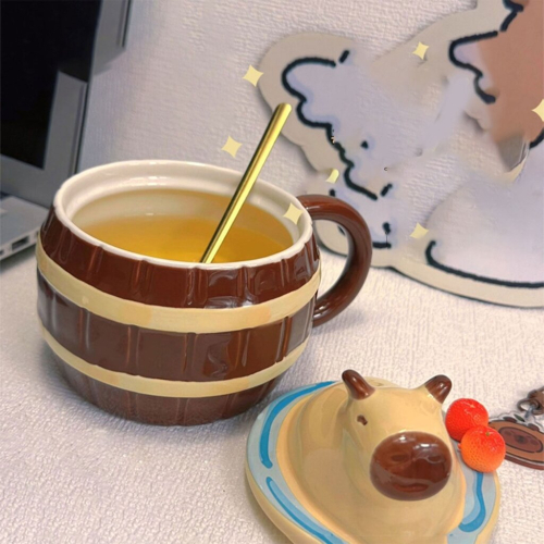 Creative Capybara Coffee Mug Water Drinking Cup Ceramic Coffee Mug Tea Cup 2