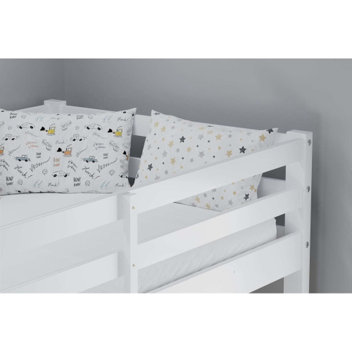 Birlea White Triple Bunk Bed Frame High Sleeper Pine Birlea Tressa 1