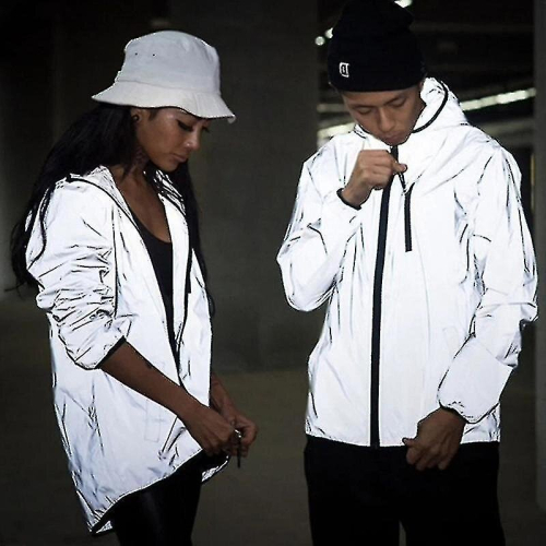 (L) Waterproof Warm Reflective Jacket High Visibility Safety Jacket Lightweight