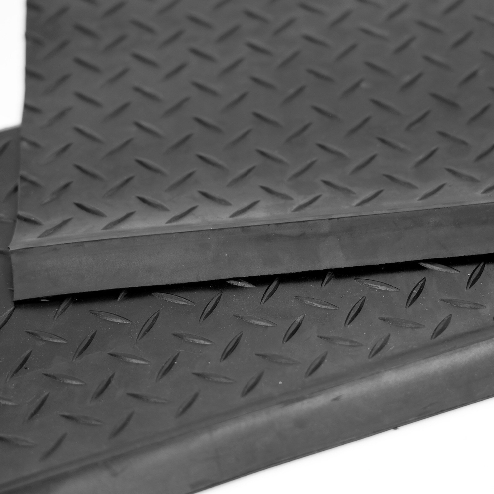 Actiasmat 3Pc Non-Slip Rubber Stair Tread Mat Black