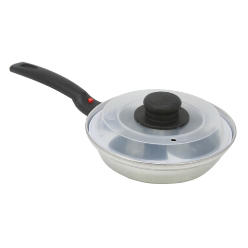 Egg Poacher Pan Four Cup Poached Egg Maker 20cm Aluminium Detachable 1