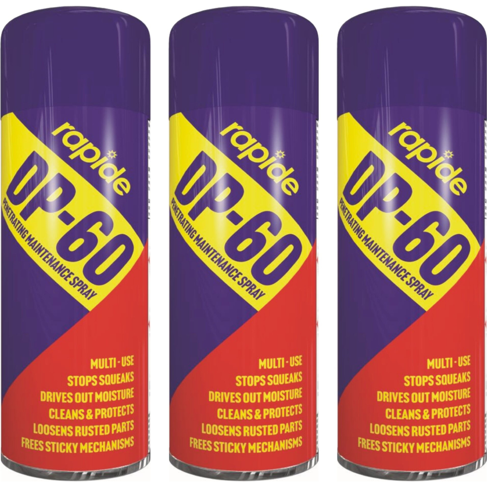 Rapide 3 X 250Ml Dp60 Penetrating Maintenance Spray Beats Clean Protect Stop