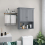 Casart Wall Mounted Cabinet Bathroom Vanity Storage Cupboard w/Adjustable Shelf 6