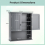 Casart Wall Mounted Cabinet Bathroom Vanity Storage Cupboard w/Adjustable Shelf 3