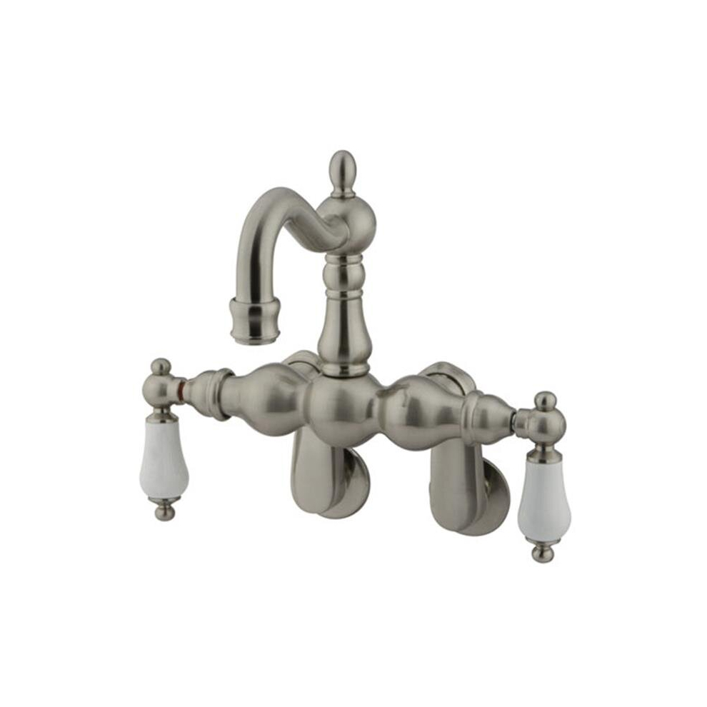 Wall Mount Clawfoot Tub Filler - Satin Nickel 780475767041