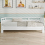 Daybed Cabin Bed Wooden 3FT Single Sofa Guest Bed Sofa Bed, White 1