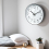 Living And Home 12-Inch Minimalist Wall Clock with Arabic Numerals 2