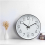 Living And Home 12-Inch Minimalist Wall Clock with Arabic Numerals 3
