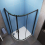 AICA (1200x900mm) Bathroom Matt Black Quadrant Shower 7