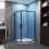 AICA (1200x900mm) Bathroom Matt Black Quadrant Shower 5