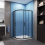 AICA (1200x900mm) Bathroom Matt Black Quadrant Shower 6