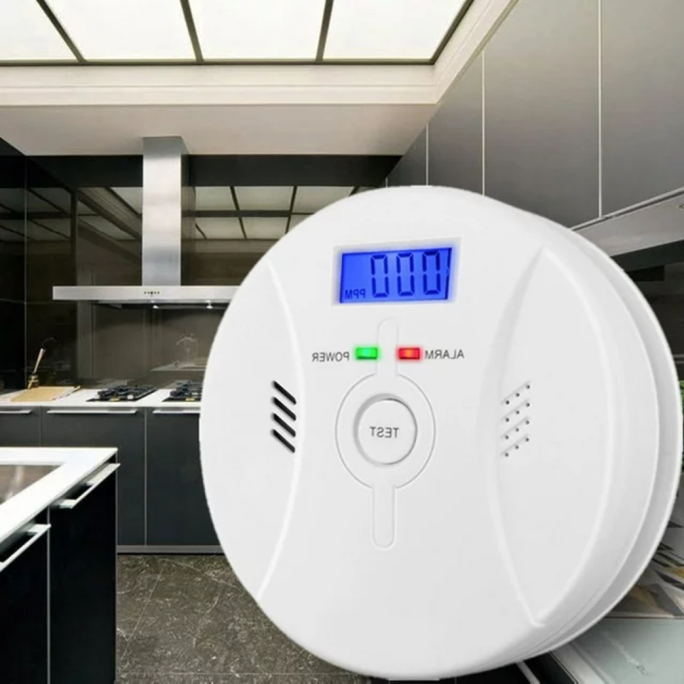Carbon Monoxide Alarm with LCD Display CO Detector Loud 85 Db Alarm Carbon Monoxide Detector with Carbon Monoxide Sensor Battery Operation